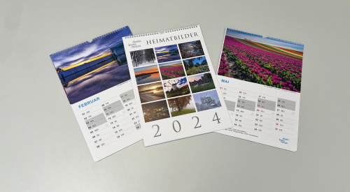 Heimatkalender 2024 mit Aufnahmen aus dem Rhein-Kreis Neuss