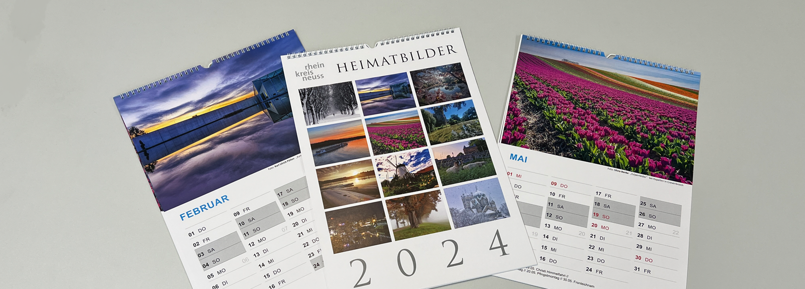 Heimatkalender 2024 mit Aufnahmen aus dem Rhein-Kreis Neuss